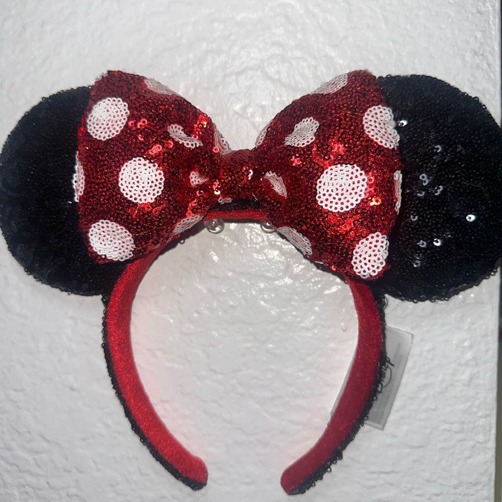 Disney Red and Black Minnie Mouse Ears Headband